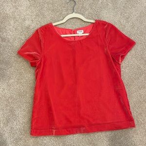 Stunning ❤️ jcrew velvet boxy slightly cropped top.